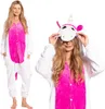 Nikcorp Jumpsuit Pyjama Damen Kinder Onesie Einhorn Rosa M Produktbild-Vorschau 1