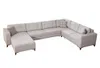Stilvolles Wohnzimmer U-Form Sofa Designer Ecksofa Luxus Produktbild-Vorschau 7