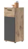 Bad Unterschrank "Tomaso" in Eiche und grau Kommode 37 x 87 Produktbild-Vorschau 5