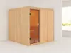 KARIBU Elementsauna Celine 4 Fichte Natur 68 mm, Innensauna Produktbild-Vorschau 7