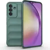 A green phone case is shown next to a smartphone. Produktbild-Vorschau
