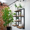 Kwietnik Kaskadowy Na Ścianę Drewniany Loft Półka Podgląd zdjęcia produktu 2