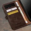 TORRO iPhone 15 Pro Leder-Wallet-Hülle – Dunkelbraun Produktbild-Vorschau 3
