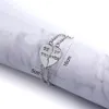 2 Stücke Beste Freunde Herz Joint Muster Armbänder Armreif Produktbild-Vorschau 6
