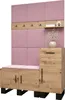 Garderobe ARTIN Set 5 mit gepolsterten Paneelen Industrial Produktbild-Vorschau 1