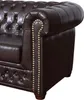 Edles Chesterfield Sofa 3 Sitzer in Kunstleder Vintage Produktbild-Vorschau 6