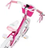 HILAND 18 Zoll Mädchen Kinderfahrrad mit Korb & Bändern, Produktbild-Vorschau 4