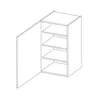 Hoher Oberschrank LAILI – Breite 50 cm, weiß Produktbild-Vorschau 2