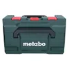A dark green Metabo tool case with red latches and a black handle. Podgląd zdjęcia produktu