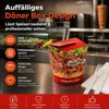 100 boîtes "Dönerbox" pour frites, kebabs et snacks, format Voir les images du produit 4