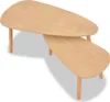 vidaXL 2-tlg. Couchtisch-Set Massivholz Kiefer Braun Produktbild-Vorschau 15