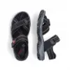 Rieker Damen Echtleder Sandalette schwarz, Damen:38 EU Produktbild-Vorschau 33
