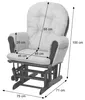 Relaxsessel MCW-C76, Schaukelstuhl Schwingstuhl mit Hocker Produktbild-Vorschau 6