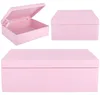 Creative Deco XL Caja de madera grande rosa para guardar Vista previa de la imagen del producto 5