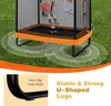 KOMFOTTEU Kindertrampolin mit Schaukel, rechteckiges Produktbild-Vorschau 5