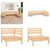 vidaXL 8 tlg. Garten Lounge Set Massivholz Kiefer - Produktbild-Vorschau 1