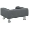 The Living Store Kindersofa Dunkelgrau 50x40x26,5 cm Samt Produktbild-Vorschau 5