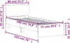 vidaXL Rám postele bez matrace s čelem dub Sonoma 75x190 cm Náhled obrázku produktu 8
