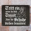 Tritt ein wenn du dich Traust Metallschild in 15x20 cm - Produktbild-Vorschau 7