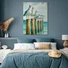 Muralo Leinwandbild Canvas Bemalte MÖWEN Meer Aquarell Br. Produktbild-Vorschau 7