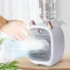 Mini Luftkühler mit Luftbefeuchter, USB Tischventilator mit Produktbild-Vorschau 3