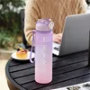 Sportwaterfles van 1 liter met rietje en tijdmarkeringen, Productafbeelding-voorbeeld 2