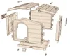 Bama Pet Cuccia Hondenhok 89x75x62 cm Groen Voir les images du produit 6