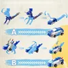 Magnetyczna zabawka auto dinozaur niebieski 2 w 1 Podgląd zdjęcia produktu 4