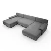FurMeb24 ECKSOFA LAVANO U-form 348 x 188 cm HELLGRAU - mit Produktbild-Vorschau 5