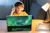 MuchoWow® Laptop Aufkleber Sticker Cover Nordlicht - Bäume Produktbild-Vorschau 3