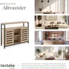 tectake® Sideboard Warrington mit höhenverstellbaren Produktbild-Vorschau 6