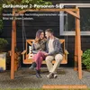 GOPLUS Hängebank, Gartenschaukel aus Massivholz bis 240kg Produktbild-Vorschau 7