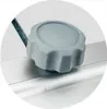 A close-up view of a gray knob on a silver metal rail. Náhľad obrázku produktu