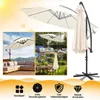 Ombrellone Izrielar 3 m beige con manovella, protezione Anteprima dell’immagine prodotto 9