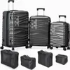 DMS® 7tlg Hartschalenkofferset Koffer Reisekoffer Trolley Produktbild-Vorschau 1