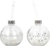 BURI Trinkglas Christbaumkugel 400ml Strohhalm Weihnachten Produktbild-Vorschau 4