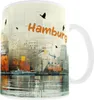 Hrnček 330ml NEW Dovolenka Cestovanie Nemecko Hamburg Elphi Náhľad obrázku produktu 3
