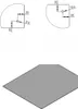 Funkenschutz Stahlbodenplatte Schwarz Sechseck 120 x 100 cm Produktbild-Vorschau 3