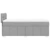 Boxspringbett mit Matratze Hellgrau 90x200 cm Stoff 3289258 Produktbild-Vorschau 7