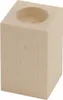 Kerzenhalter 12x6 cm rechteckig aus Buchenholz 1 Stück Produktbild-Vorschau 1