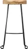 vidaXL Gavin Barhocker 2 Stk. Massivholz Mango Produktbild-Vorschau 2