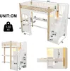 Flieks Etagenbett 90x200cm mit Schreibtisch und Produktbild-Vorschau 5
