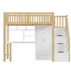 Flieks Lit superposé 90x200 avec armoire, Lit surélevé avec Voir les images du produit 9