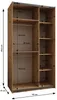 MEBLE KRYSPOL LUX 4 Schrank - 245,5x140x64cm - Schwarz, Produktbild-Vorschau 5