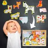 MalPlay dřevěné puzzle farma zoo zvířata skládačka Náhled obrázku produktu 12