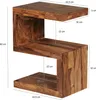 Table d'appoint FineBuy en bois massif de sheesham, modèle Voir les images du produit 2