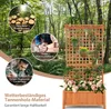 COSTWAY Blumenkasten mit Spalier & Dach, Pflanzkasten Produktbild-Vorschau 5