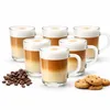 6er Set Latte Macchiato Gläser mit Henkel 230 ml klare Produktbild-Vorschau 1