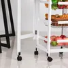 HOMCOM Chariot de service desserte de cuisine à roulettes Voir les images du produit 8