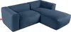 A blue sectional sofa is shown against a white background. Produktbild-Vorschau